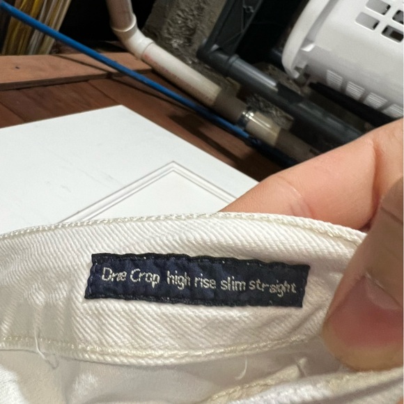 Citizens of Humanity Dree Crop High Rise Straight Slim White Jeans Size 24 - Picture 8 of 10